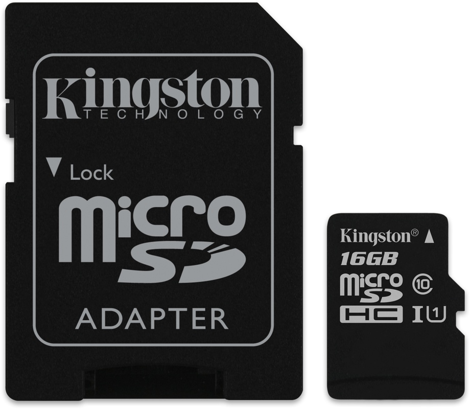 Kingston 16GB MicroSD+adapter